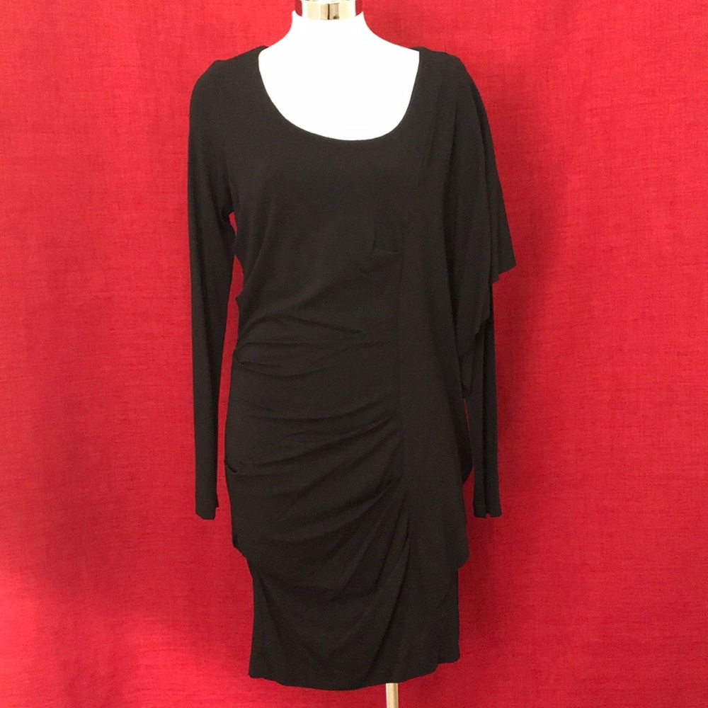 Nicole Miller Stretch Sleeve Dress Sz M BG0658